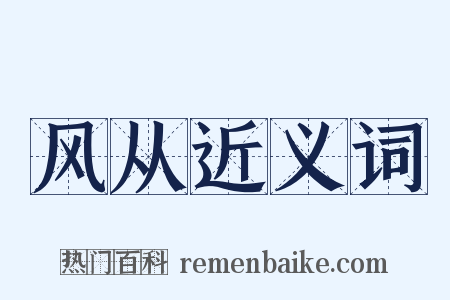 风从近义词是什么意思的图片